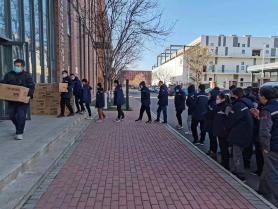 抗擊疫情，疫情同心，疫情不異心，冬季不凍情